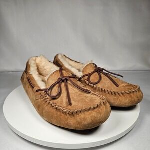 UGG Dakota Australia Women's Suede Moccasin Slippers w/ Faux Fur Lining - Size 8